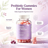 Gummies Probiotiques pour Hommes et Femmes – Soutien Digestif – Formule OEM – 5 Milliards d'UFC – Probiotiques Quotidiens – Gummies pour Femmes pour la Santé Intestinale