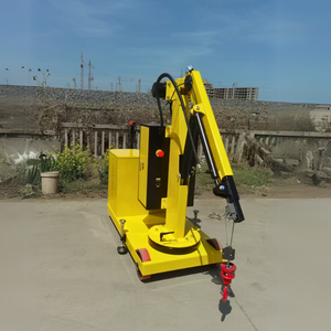 Grúa de pluma móvil duradera portátil de fácil operación para sitios de construcción Componentes de motor de núcleo de manejo de materiales eficiente - Product Image 5