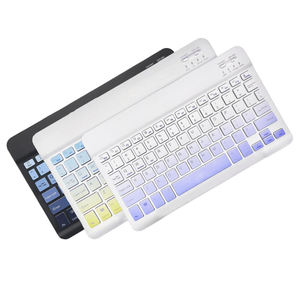 Clavier portable ultra-fin sans fil rechargeable Bluetooth pour ordinateur portable, tablette, smartphone - Product Image 6