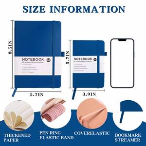 Carnet <span class=keywords><strong>de</strong></span> notes ligné A5 - 192 pages numérotées pour <span class=keywords><strong>le</strong></span> travail, l'école <span class=keywords><strong>et</strong></span> l'écriture - Papier premium 100 GSM sans acide - Product Image 3