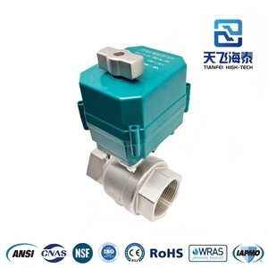 Van bi điện tự động bằng thép không gỉ DN32 32mm (1 1/4 inch) bán buôn từ nhà máy Thiên Tân, dùng để điều khiển nước và khí - Product Image 3
