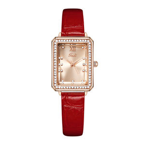 À la mode lumière luxe diamant incrusté carré exquis boîtier de montre pour les femmes collégiens étanche ceinture montre - Product Image 6
