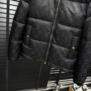 Vêtements Européens Haut de Gamme Mode Casual Quotidienne Veste en Duvet de Canard de Qualité pour Hommes Jacquard à Lettres à Capuche Luxe Léger - Product Image 6