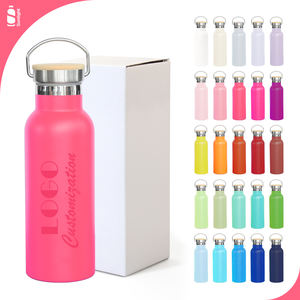 Bouteille d'eau de voyage pour femmes en acier inoxydable étanche à l'eau bouteille de boisson de sport fiole à vide Thermos bouteille en métal marque privée - Product Image 1
