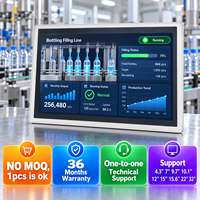 Module d'affichage LCD Modbus en aluminium 15,6 Mc-h156e, équipement pharmaceutique, gestion des alarmes, panneau d'opérateur HMI avec Ethernet
