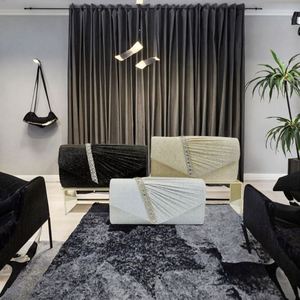 Sac à main fantaisie en forme de citrouille avec strass, sac à main brillant pour soirée, pochette élégante pour fête, festival, banquet - Product Image 2