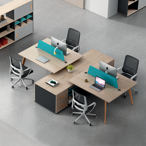 Modern Modular Office Furniture Cubicle Workstation <b>Table</b> Computer <b>Work</b> Station Desk - Product Image 5