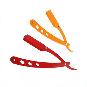 Juego de Navajas Plegables Metálicas de Colores para Exteriores, Herramientas de Supervivencia para Camping y Senderismo, Cuchilla Única de Acero Inoxidable Multicolor para Afeitar el Cuerpo - Product Image 3
