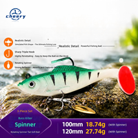 Leurre souple lesté CHEERY Spinner Blade 10CM 12CM, simulation de poisson, appât artificiel souple, matériel de pêche