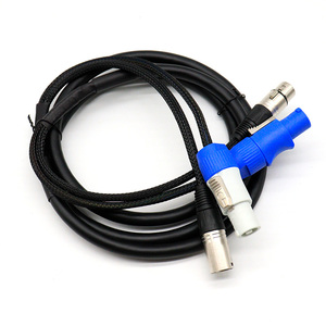 Câble combiné de scène Powercon DMX XLR 1 \ 2 \ 3 \ 5 \ <span class=keywords><strong>15</strong></span> <span class=keywords><strong>m</strong></span> câble de commande d'alimentation de lumière d'extension pour l'église d'éclairage à tête mobile - Product Image 5