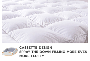 Bett matratze Topper Bettwäsche Set Hotel weiße Gänse daunen feder drei schicht ige Matratze Topper Bett - Product Image 5