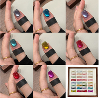 ZRKGEL Nouvelle Arrivée Résine Magnétique Inodore pour Kit Gel UV Ongles 32 Couleurs Étiquette Privée Vente en Gros Vernis Gel Œil de Chat Non Toxique