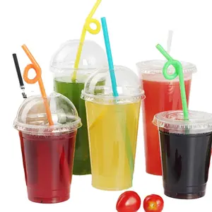 Tassen mit Deckel Transparenter Saft Kunststoff PET Kunden spezifisches Getränk Lebensmittel qualität Kunststoff Fischs chale Tasse Fußball form Plastik becher