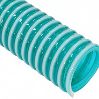 Tuyau flexible ondulé haute pression pour aspiration d'eau, 3/4'', pour le transport de sédiments, tuyau d'aspiration en PVC