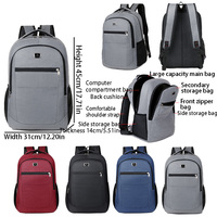 Mochila Multifuncional de Tela Oxford Resistente al Agua, Mochila Escolar de Gran Capacidad para Viajes, Mochila para Computadora para Hombre