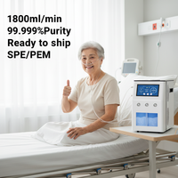 Machine d'inhalation d'hydrogène SPRING 1800 ml/min haute performance pour SPE 99,999 % pur, générateur inhalateur de 2,0 L pour cliniques de bien-être
