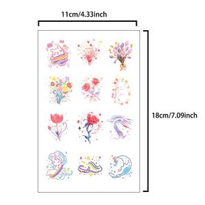 CC Desechable Colorido Tamaño Pequeño Sexy Diseños Lindos Proveedor Tatuaje Temporal Pegatinas <span class=keywords><strong>para</strong></span> Brazos y Dedos - Product Image 6