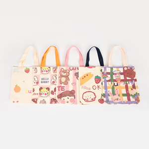 Wholesale Portable Fashion <b>Shopping</b> <b>Tote</b> <b>Bag</b> Reusable Cotton Large <b>Tote</b> With Custom Printed logo for Daily Use Packaging - Product Image 2