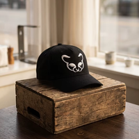 Gorra de Béisbol Trucker Personalizada de Alta Calidad, 100% Algodón, 5 Paneles, Logotipo Bordado en 3D y a Mano, Ajustable, para Hombre, Moda Deportiva