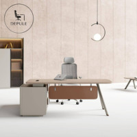 Offre Spéciale : Planche en granulés de bois haute densité, Bureau Présidentiel en Bois Haut de Gamme, Bureau de Direction Premium de l'Usine de Foshan