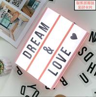 Boîte à lumière LED alimentée par USB, format A4 A5, en ABS, à fixer au mur ou au sol, pour Noël, Halloween, festivals, affichage lumineux pour boutique, maison, chambre