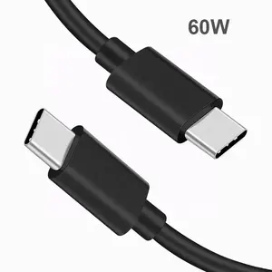 Câble de chargeur super rapide PD 60w 100W 5A USB C vers USB C pour Macbook Phone Type C Câble de chargement de données