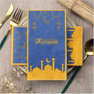 Ramadan Themed Printed Napkins Rectangle Medium Size Disposable Party Supplies for Holiday Celebration - Product Image 4