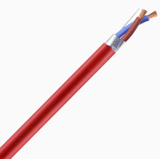 RoHS Compliant 1.5mm² PH120 Shielded with Oxygen-Free Copper and Flame Retardant Insulation Fire Resistant Cable