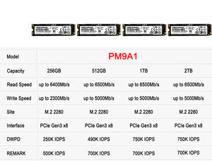 SSD M2 SN740 1TB 2TB PCIe4.0 HDD、PM991A PCIe 3.0 M.2 2280 2230 256G 512GB対応、ノートパソコン用内蔵ソリッドステートドライブ - Product Image 3