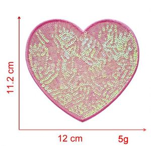 NUEVO Parche Termoadhesivo de Lentejuelas Brillantes de Alta Calidad con Bordado de Corazón - Product Image 6