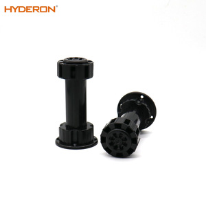 Patas Ajustables de Metal para Muebles Hyderon, Patas de Acero Resistentes de Estilo Minimalista, Paquete de 4 con Accesorios - Product Image 2