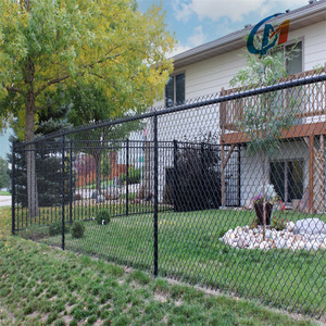 Clôture en métal pour jardin extérieur, clôture commerciale et résidentielle, panneaux de clôture en grillage métallique noir recouvert de PVC avec <span class=keywords><strong>portail</strong></span> - Product Image 3