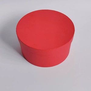 크라프트 종이 꽃꽂이 포장 상자 수제 소형 원형 버킷 생화용 맞춤 사이즈 및 색상 선물 포장 - Product Image 2