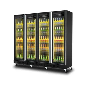 Frigorífico de superfície/para bebidas, caixa de geladeira refrigerada/para portas de vidro