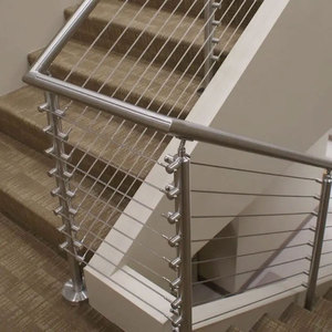 Rampe d'escalier en tube d'acier inoxydable Conception de <span class=keywords><strong>terrasse</strong></span> classique avec balustrades et mains courantes - Product Image 3