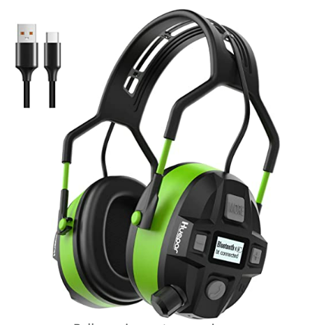 Huepar E03 Construction Sites and Other Outdoor Noisy Environments Ear Headphone Active Noise ControL Reduction Headphones