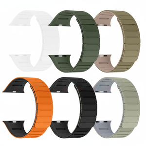 HUANLONG Bracelet de montre intelligente en silicone magnétique puissant et respirant Sport Ultra 2 42/44/45/49mm hommes/femmes pour bracelet de montre - Product Image 1