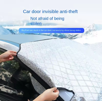 Housse pare-soleil pour pare-brise de voiture, protection contre la neige et le soleil, imperméable, protection magnétique pour automobile, housse de pare-brise avant de voiture