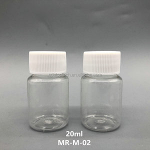 Garrafas plásticas transparentes de 20cc, <span class=keywords><strong>20g</strong></span> 20ml, cápsulas de comprimido, recipientes, garrafas de plástico para embalagem medicinal - Product Image 5