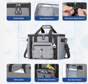 Sac isotherme 22L direct fabricant, étanche avec compartiment pour glaçons, personnalisable, pour camping en extérieur - Product Image 4