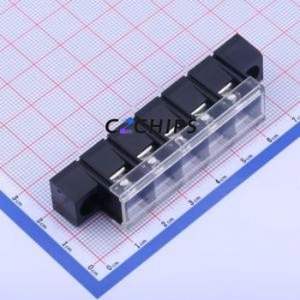 KF58CM-10.0-5P Barrier Terminal Block Through hole Component (THT),P=10mm Connector With Cover Plate 10mm 1x5P Straight Pin - Product Image 1