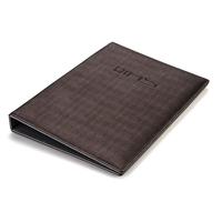 Fournitures de bureau d'hôtel en cuir PU avec logo personnalisé-Produits de classement A4 Guide de service Classeur à 3 anneaux pour entreprise Portefeuille de dossiers