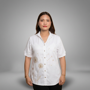 Camisa Casual de Algodón para Mujer, con Botones, Manga Corta, Cuello de Solapa, para Oficina y Uso Diario, Compre Directamente del Proveedor - Product Image 2