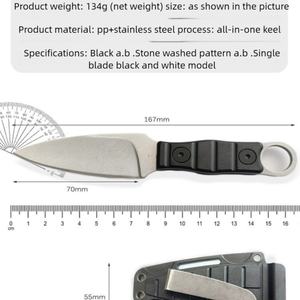 Cuchillo Recto Mini de Alta Calidad, Multifuncional, de Acero Inoxidable, Hoja Fija para Defensa Personal, Supervivencia al Aire Libre, Bricolaje - OEM - Product Image 5