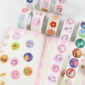 KY-C160 Op Maat Afdrukken Kinderen Meisjes Schattige Cartoon Herbruikbare Papieren Stickers Activiteitenboek Voor Kinderen Label - Product Image 5