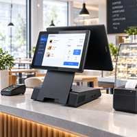 Terminal de point de vente pliable tout-en-un, machine de point de vente intelligente Android avec NFC en option, écran tactile, fabricant OEM ODM, CE FCC