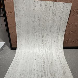 Panneaux flexibles artificiels en travertin imprimés en 3D modernes Faux carrelage d'extérieur pour hôtels Revêtement mural souple Intérieur Grande dalle - Product Image 3