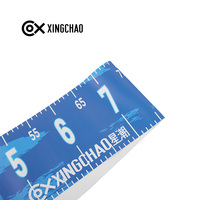Règle de mesure de poisson en PVC imperméable à séchage rapide 150 cm, outil de mesure de pêche portable avec plaque d'arrêt à 90 degrés