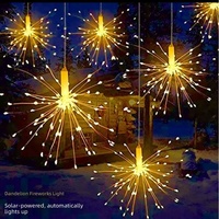 Guirlandes lumineuses LED en forme de feux d'artifice à brancher en cuivre pour Noël, mariage, décorations de fêtes, IP65