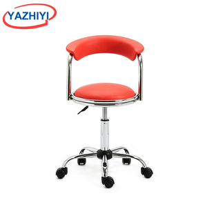 <span class=keywords><strong>Silla</strong></span> de Salón <span class=keywords><strong>Roja</strong></span> Ajustable YAZHIYI, <span class=keywords><strong>Silla</strong></span> de Trabajo con Base Redonda de Metal y Respaldo de <span class=keywords><strong>Media</strong></span> <span class=keywords><strong>Luna</strong></span> - Product Image 5